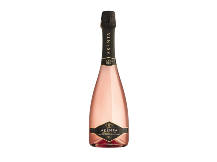 A bottle of prosecco rose wine