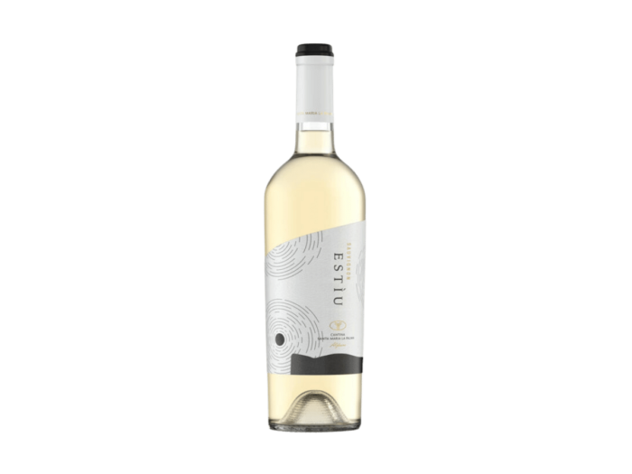 A bottle of white wine