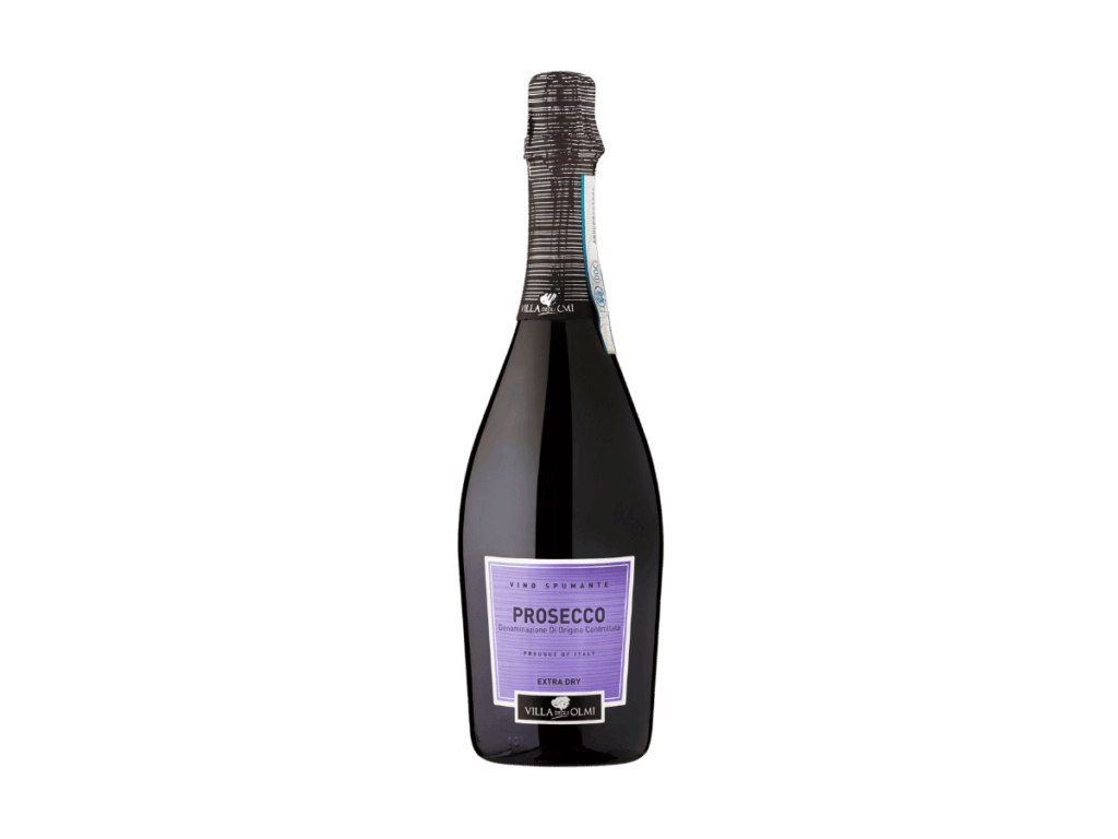 A 0.75 l bottle of Prosecco.